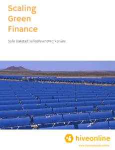 Scaling green finance