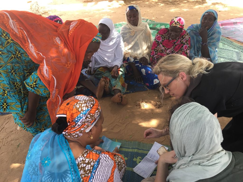 group of women during a savings meeting